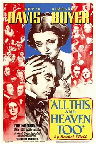 Amazon.com: All this and Heaven Too POSTER Movie (27 x 40 Inches - 69cm x  102cm) (1940): Posters & Prints