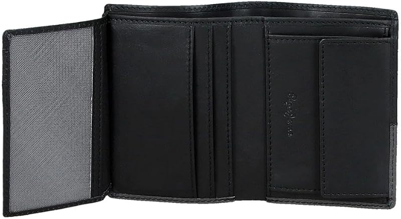 Carteira pepe jeans dupla vertical com bolsa preta 8,5x11,5x1 cm couro — foto 3 de 7