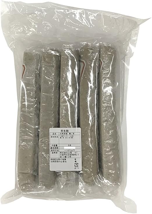 Amazon 京生麩 お刺身麩 黒ごま 5本入り 生鮮卸売市場 麩 通販