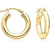 Ross-Simons Italian 18kt Yellow Gold Hoop Earrings