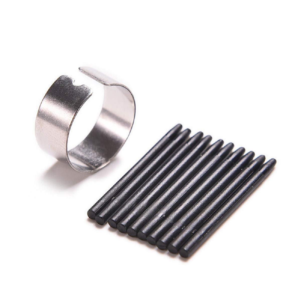BAQI 10 Pieces Replacement Stylus Pen Tips Pen Nibs for Wacom Intuos 3/4/5/Pro Bamboo CTE MTE CTL CTH with Replace Ring