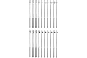 AIAS Bass Drum Tension Rods (20 Pack, 4 1/3 inch) 7/32" Diameter