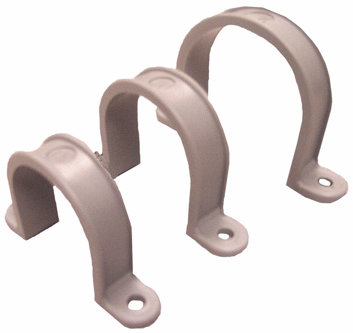 Morris Products PVC Pipe Straps 2 Hole 11/2 Inch Pipe Strap for