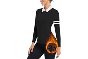 Soneven Women's Golf Shirt Moisture Wicking Long Sleeve Shirt Half Zip Pullover Athletic