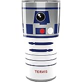 Tervis Traveler Star Wars R2-D2 Artoo Triple Insulated Tumbler Travel Cup Keeps Drinks Cold & Hot, 20oz, Stainless Steel