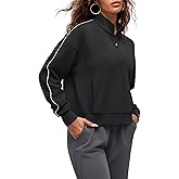 G4Free Smoofit Modal Soft Women's Half-Zip Sweatshirts Pullover Mock Neck Casual Tops with Pockets
