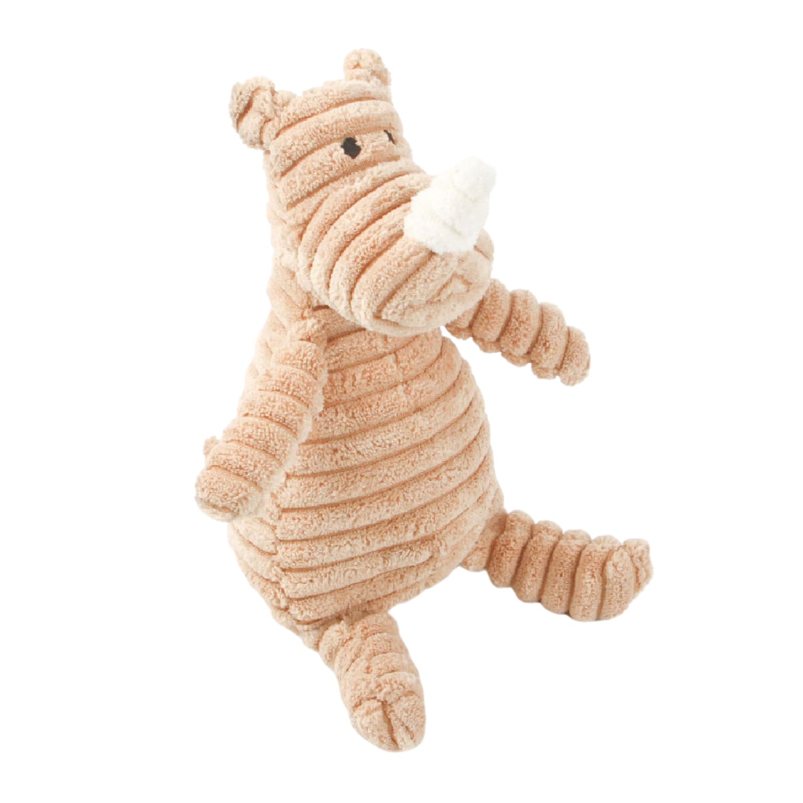 BT Bear Pet Squeaky Toys, Durable Plush Dog Toy Squeak Chew Toys,Various Animals Shapes Training Squeaky Toys for Puppy Small Dogs Medium Large Dogs (Rhino)