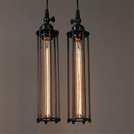 Vintage Industrail Wrought Iron Pendant Lights Modern Kitchen