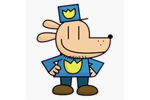 SMJ DESIGNS Dog Man Sticker Vinyl Waterproof Sticker Decal Car Laptop Wall Window Bumper Sticker 5"