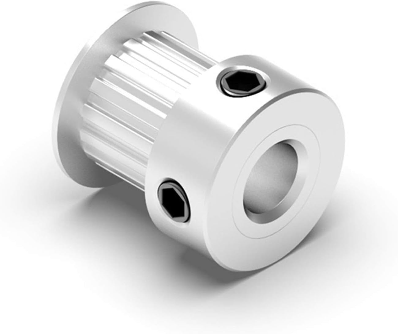 ZHaonan-Puleggia distribuzione, GT2 20Teeth 20 Tecnico Temp Impugnatura di Alumium, alesaggio 5mm / 6.35mm / 8mm, adatto per GT2-6mm Aprire la cinghia di temporizzazione Accessori 3D , Dimensioni accu
