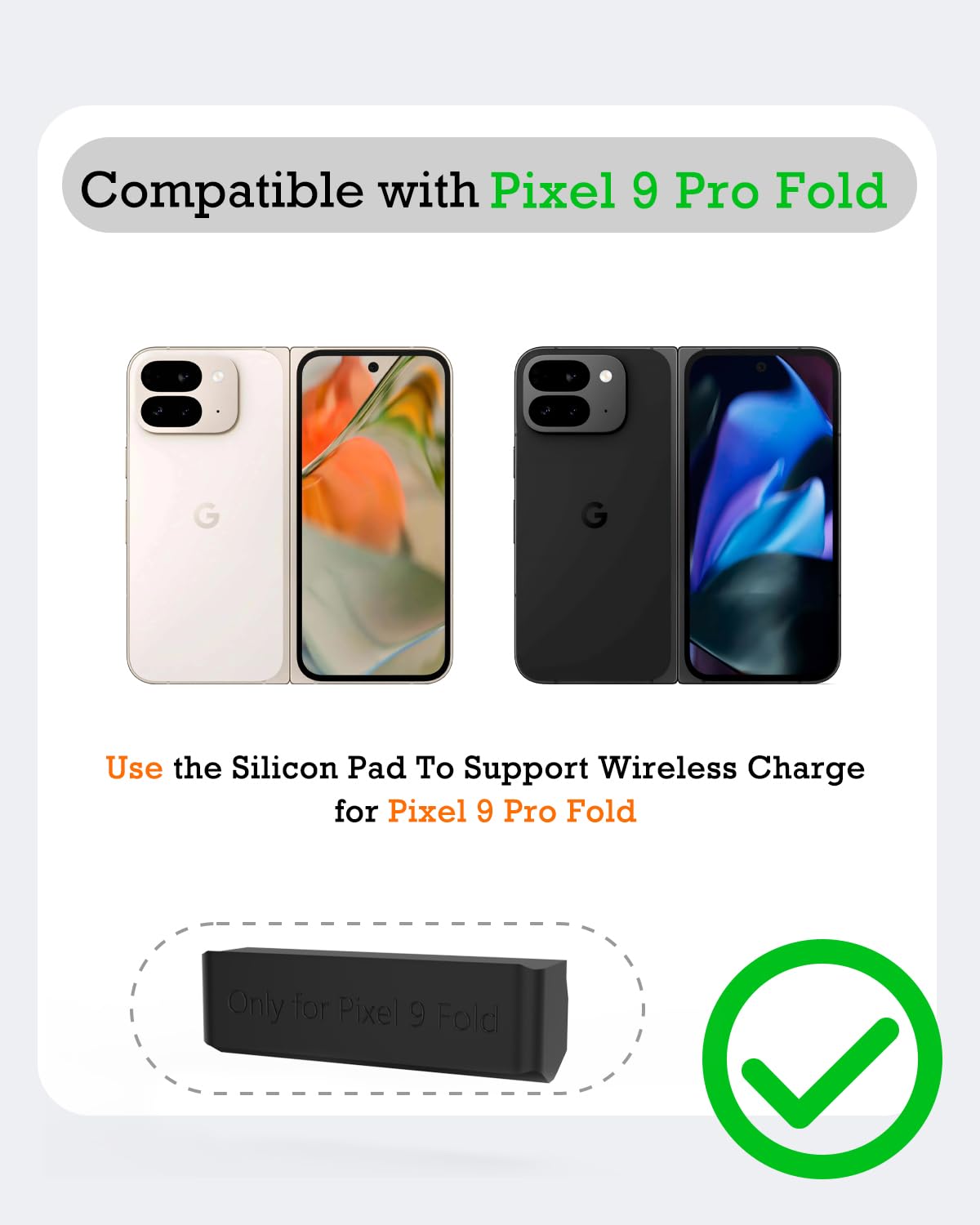 Upgraded 3 in 1 Wireless Charger for Google Pixel Watch 3/2, for Pixel 10/10 Pro/10 Pro XL/9 Pro/9/Fold/8,Pixel Buds Pro 2/Pro,Wireless Charging Station for Multiple Devices (Not for Pixel Watch 4/1)