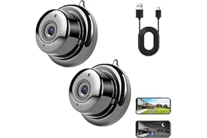 Upgraded Ultra-Invisible No-Plug Camera, 1080P Mini WiFi Home Camera with Night Vision, App Remote Viewing, Compact Wire-Free