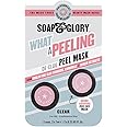 Soap & Glory What A Peeling Purifying Peel Off Face Mask - Chamomile + Kaolin Clay Pore Minimizing Mask For Oily Skin - Peel Off Mask with Skin Purifying Ingredients (2 masks)