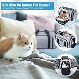 HowseHold Expandable Cat Carrier Soft Sided with Fleece Bed view 7