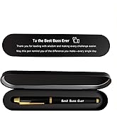 iyaone Boss Gift Pen for Men - Best Boss Ever Pen, Thank You Leadership Present for Manager, Executive Corporate Gift Idea