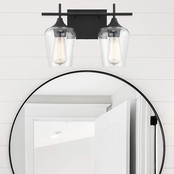SAVOY HOUSE 8-4030-2-322 OCTAVE BOHEMIAN CLEAR GLASS BATHROOM VANITY WALL LIGHT, 2-LIGHT 120 TOTAL WATTS, 10″ H X 14″ W, WARM BRASS