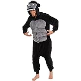 Funziez! Gorilla Costume - Adult Plush One Piece Animal