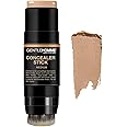 Concealer Stick with Brush for Men - Eraser Dark Circles - Men’s Multi-Use Concealer - Dual Sided Full Coverage with Soft Brush - Buildable Coverage Makeup - All Skin Types - (Medium)