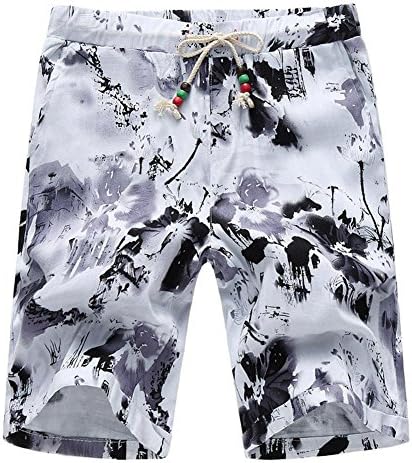 ZADAFul Men Swimsuits Beach Board Shorts Sea Casual Short Bottoms Quick Drying Pockets Shorts Z11 M