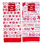 Valentines Microfiber Kitchen Towels - Set Of 2