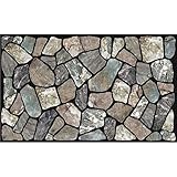 Masterpiece Flagstone Grey Stone Door Mat, 18-Inch by 30-Inch