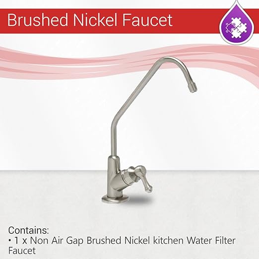 Amazon Com Reverse Osmosis Non Air Gap Brushed Nickel Finished
