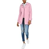 Nautica Women's Hooded Raincoat With Belt Jacket
