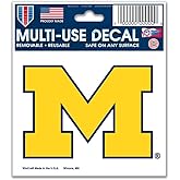 NCAA University of Michigan 91289013 Multi-Use Decal, 3" x 4"