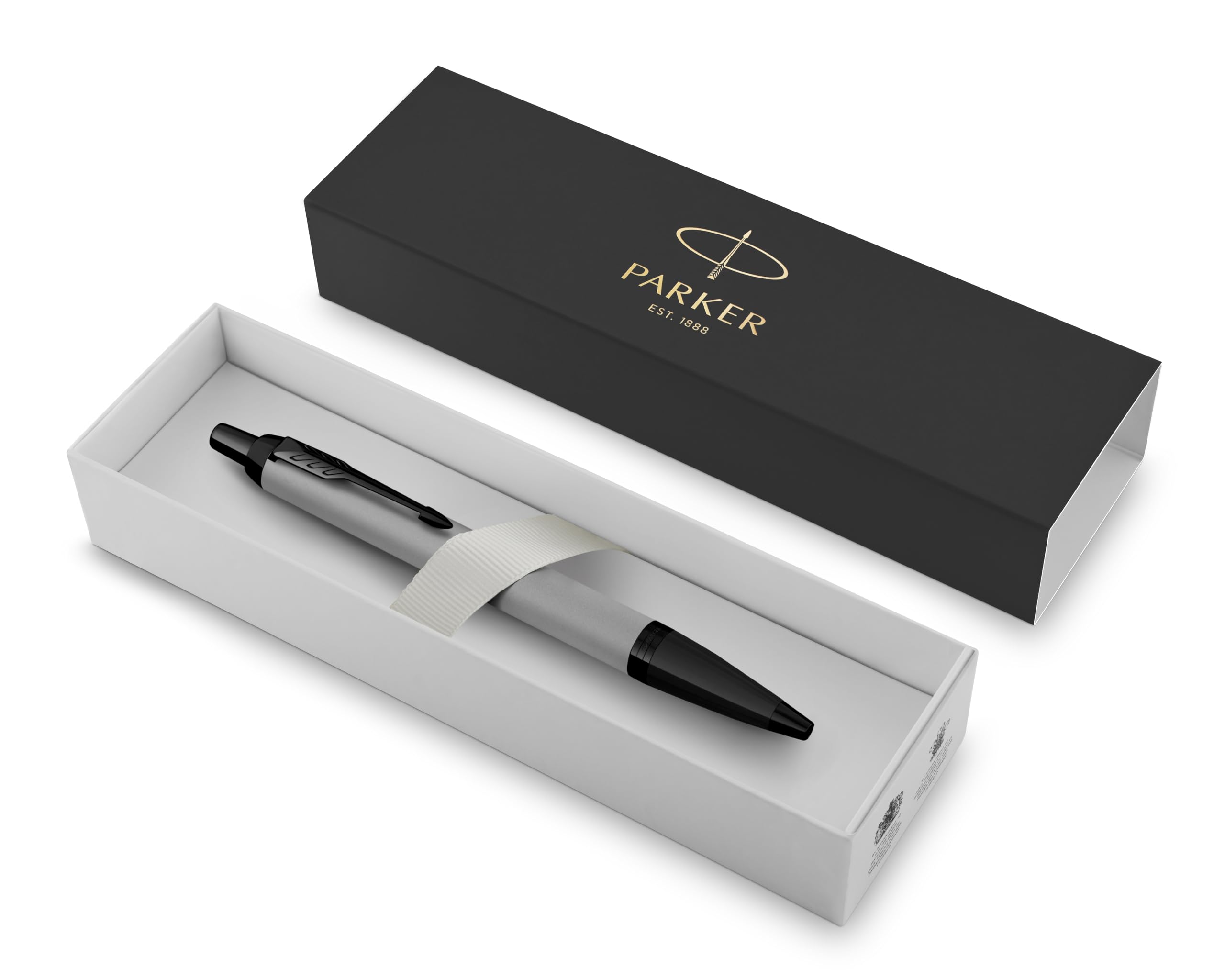 Parker IM Black Edition Premium Ballpoint Pen | Achromatic Matte Grey with Black Trims | Black Ink | Gift Boxed