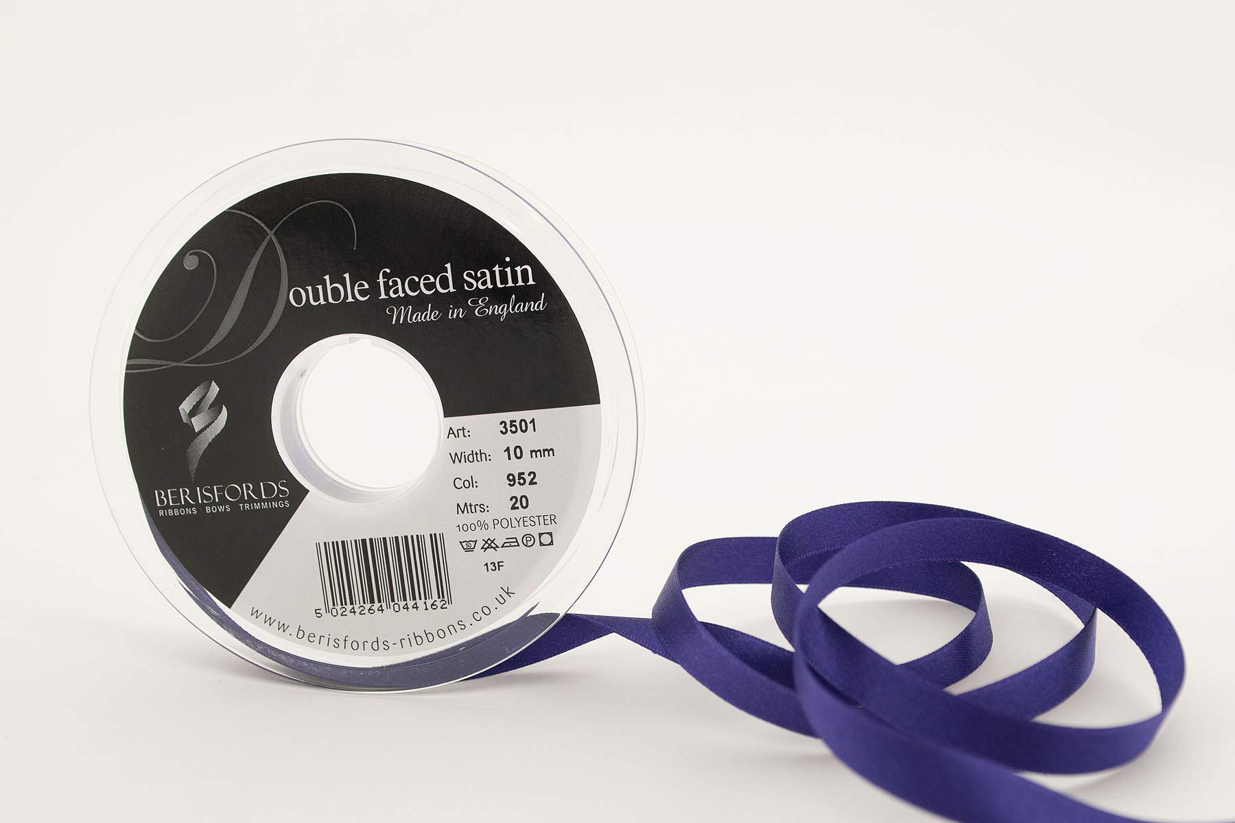 Berisfords 3501 Double Satin Ribbon, 952 Liberty, 20 m — image 1