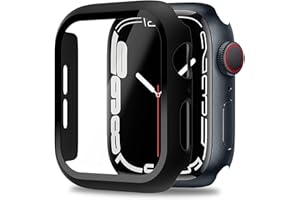 Miimall Compatible with Apple Watch SE 2 SE 6 5 4 40mm Case with Screen Protector, Anti-Scratch Shockproof Hard PC and Temper