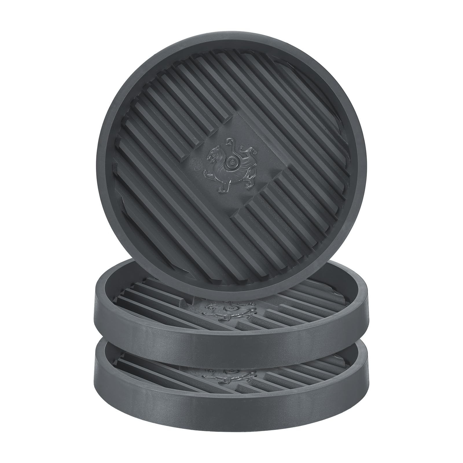 M METERXITY 3-Pack Plant Saucer, 11.8 Inch 30cm Flower Pot Saucers, Thicker Anti-Rot Root Plastic Plant Saucer for Indoor/Outdoor Potted Plant/Plant Water Catcher Tray [Cement Ash]