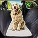 Dog Car Seat Cover Hair Free Rear Bench, Convertible Black Hammock Shaped Comfort Accessory for Cars, SUVs & Trucks. Waterproof, Nonslip, Washable Pet Backseat Protector, Pets Blanket & Bag