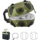 BODEGA 2 Burner Camping Stove, 20000 BTU Folding Propane Camp Stove with Adjustable Burners,Portable Dual Gas Stoves with Car