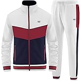 ANOTWENER Men's Casual 2 Piece Tracksuit Sets Long Sleeve Full Zip Jacket and Sweatpants Jogging Sport Outfits Sweatsuits