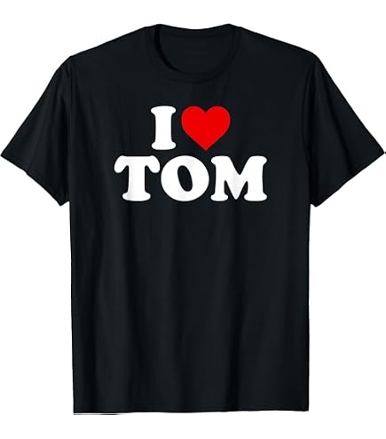 Amazon.com: Hi I'm Tom T-Shirt Name Funny Tom T-Shirt : Clothing
