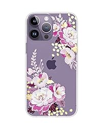 SCORPIFY for iPhone 15 Pro Case with Purple Peony