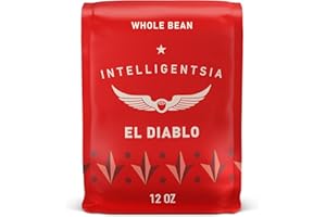 Intelligentsia Coffee, Medium Roast Whole Bean Coffee - El Diablo 12 Ounce Bag with Flavor Notes of Blackstrap Molasses, Cola and Cacao