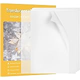 Vellum Paper Translucent Printable 110 Sheets 8.5x11 Inches for Wedding Invitations,Scrapbook Project (8.5x11 Inches, 93GSM/6