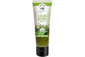 Aroma One Italian Herbs Puree Paste - Organic Herb Concentrate for Cooking, Seasoning & Sauces - Fresh Flavor Enhancer, Non-GMO, Gluten-Free, Vegan - Easy Squeeze Tube - 80g (2-Pack)