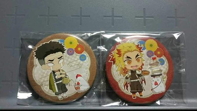 Amazon 鬼滅の刃 ローソン限定缶バッジ 煉獄杏寿郎 悲鳴嶼行冥 2点セット からあげくんコラボ アニメ 萌えグッズ 通販