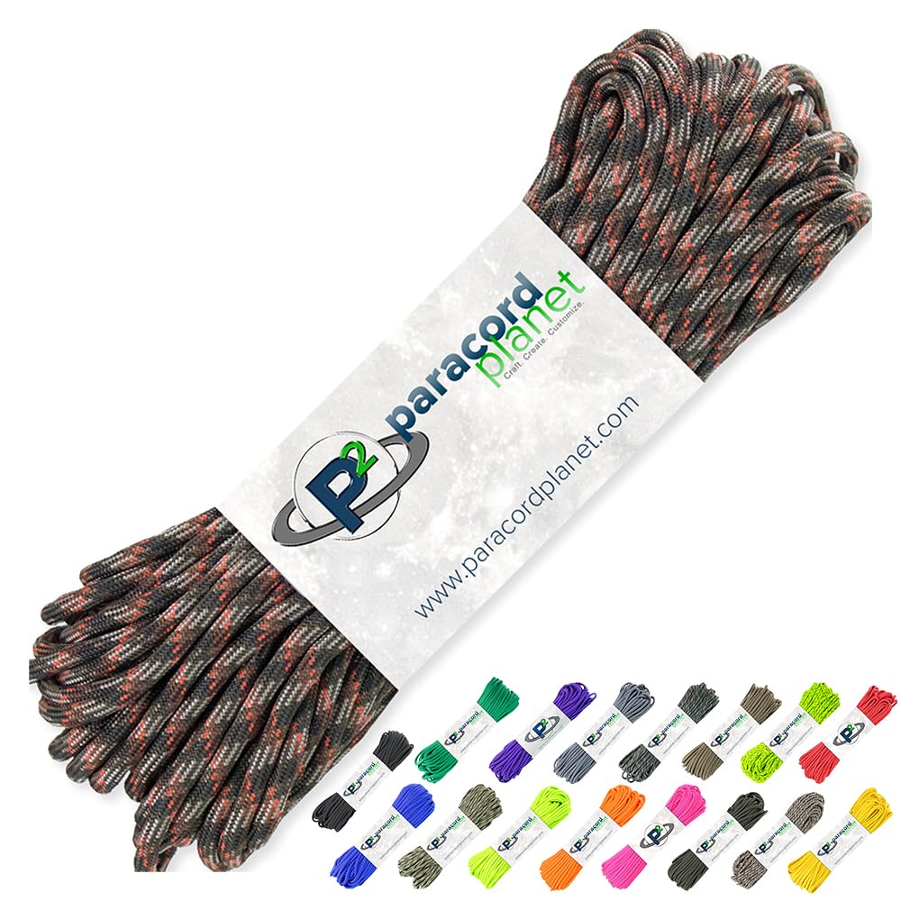 PARACORD PLANET 100' Hanks Parachute 550 Cord Type III 7 Strand Paracord Top 40 Most Popular Colors