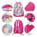 Reinforced Water Resistant School Backpack and Insulated Lunch Bag Set - Flower Petal Burst