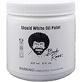 Bob Ross Liquid White Oil Paint, 237ml jar (750006207)