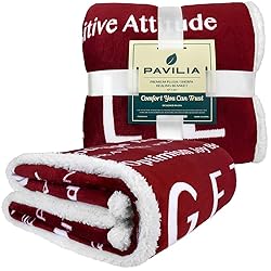 PAVILIA Healing Blanket Sherpa Fleece, Get Well