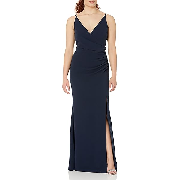 Amazon.com: Dress the Population Women's Carmen Long Sleeve Long Stretch  Gown with Slit Dress, Burgundy, XXS : Clothing, Shoes & Jewelry