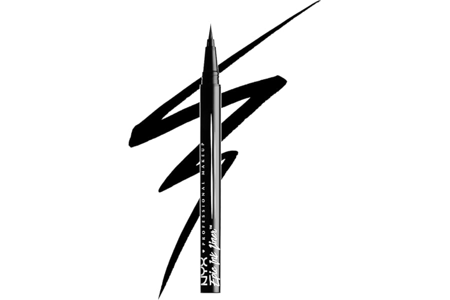 NYX PROFESSIONAL MAKEUP Epic Ink Liner, Waterproof Liquid Eyeliner – Black, Vegan Formula