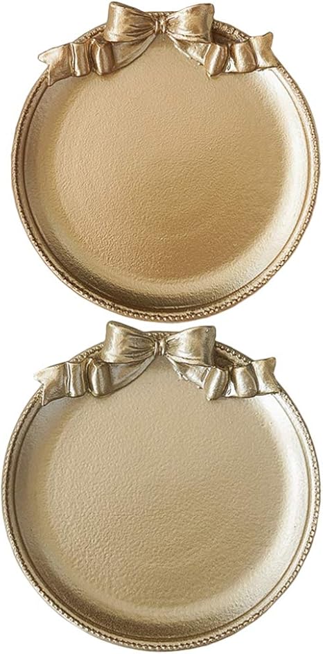 Amazon Bestoyard ジュエリートレイ アクセサリートレイ 小物収納 玄関トレイ アクセサリー置き 円形 北欧風 インテリア 置物 おしゃれ 2枚入 ジュエリー収納 オンライン通販