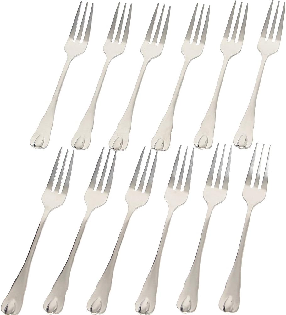 YIER Kitchen Cake Forks Dessert Stainless Steel Forks,Set of 12
