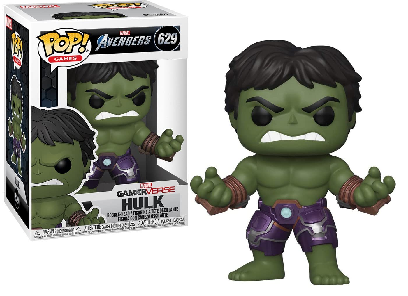 Funko POP! Marvel: Marvel Avengers Game-Hulk - (Stark Tech Suit) - Collectable Vinyl Figure - Gift Idea - Official Merchandise - Toys for Kids & Adults - Video Games Fans